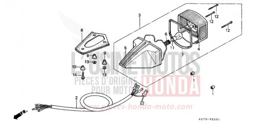 TAILLIGHT (2) XL125SZ de 1979